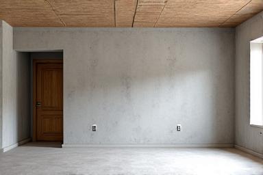 A clean room after renovation work.